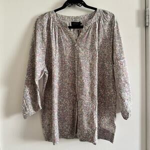 New HATCH The Aster Top Lavender Garden Floral Maternity Blouse Women's size 2/M